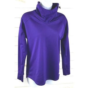 NEW Womens Small NIKE Running Sweatshirt Sweater Pullover Turtle-Neck 659996-547